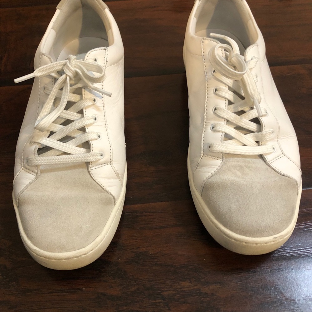 Vince Janna White Leather Sneaker 6.5 7